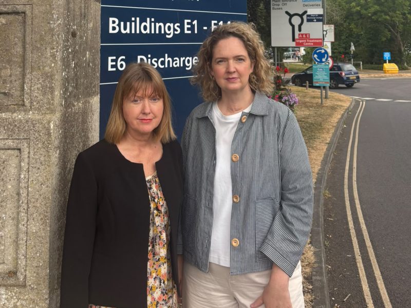 Anna Sabine and Sarah Gibson at the RUH in Bath